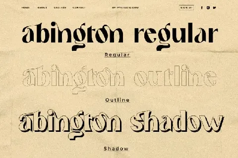 Abington – Stylish Sans Serif font