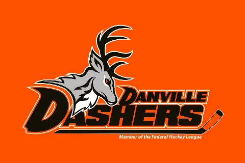 Danville Dashers Logo font