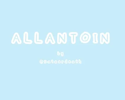 Allantoin Display font