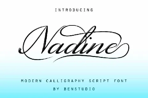 Nadine font