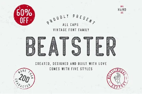 Beatster Typeface Free font