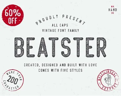Beatster Typeface Free font