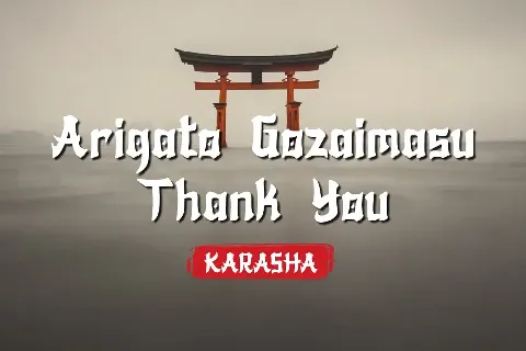 KARASHA font