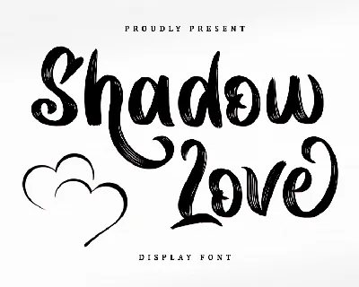 Shadow Love - Personal Use font
