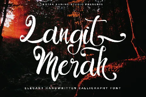 Langit Merah font