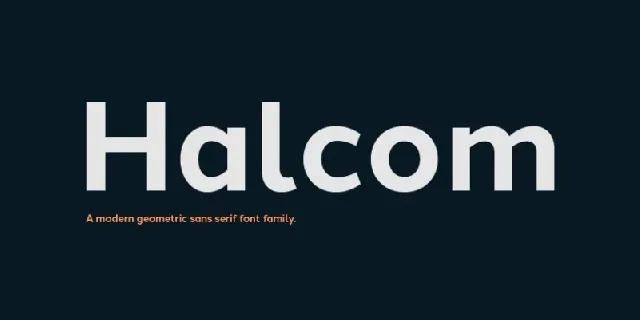 Halcom Family font