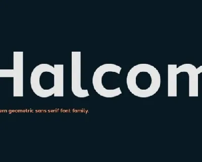 Halcom Family font