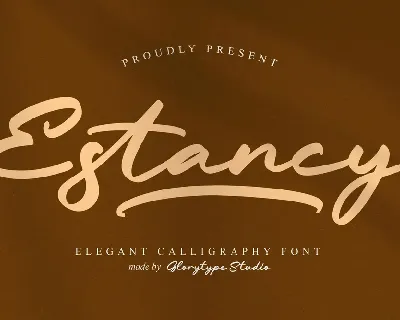 Estancy font