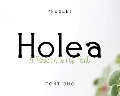 Holea Duo font