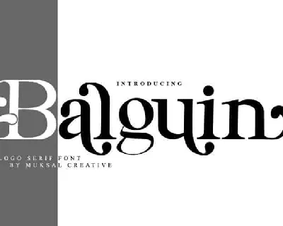 Balguin Serif font