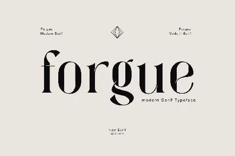 Forgue font