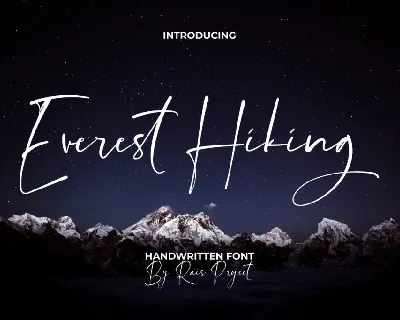 Everest Hiking Demo font