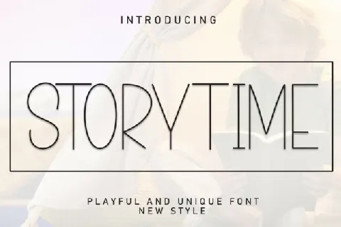 Storytime Display font