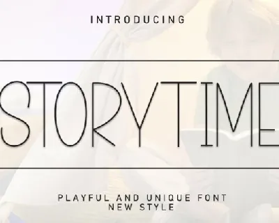 Storytime Display font