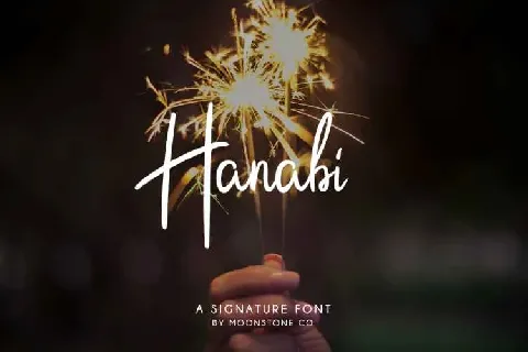 Hanabi Script Free Download font