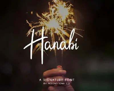 Hanabi Script Free Download font