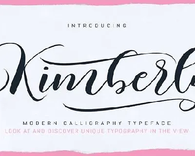 Kimberly font