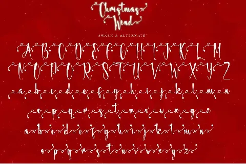 Christmas Wind-PERSONAL USE font