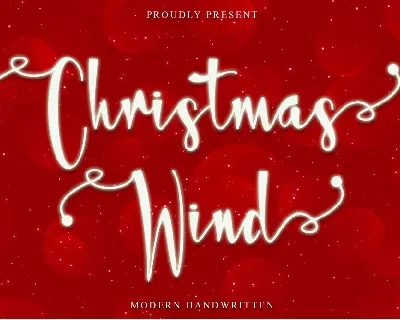 Christmas Wind-PERSONAL USE font