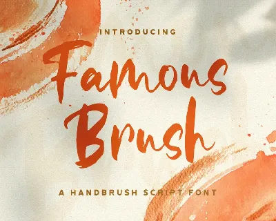 Famous Brush font