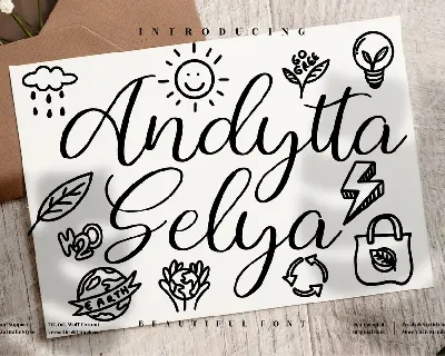 Andytta Selya font