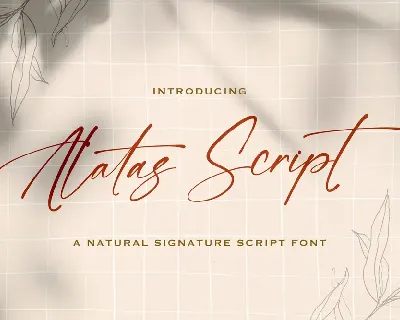 Alatas Script font