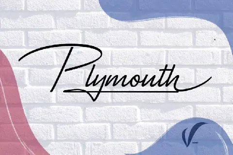 Plymouth Handwritten font