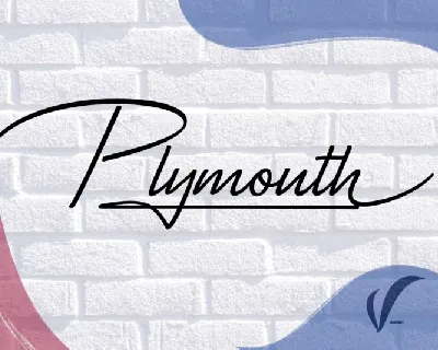 Plymouth Handwritten font