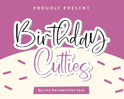 Birthday Cutties font