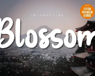 Blossom Brush font