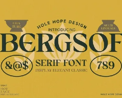 Bergsof font