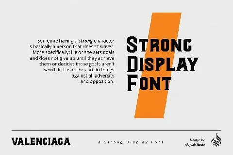 Al Valenciaga Display font