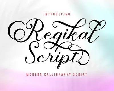 Regikal Script font