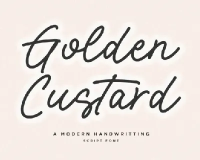 Golden Custard font