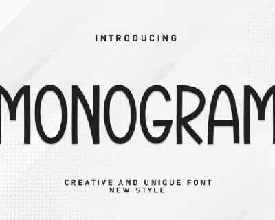 Monogram Display Typeface font