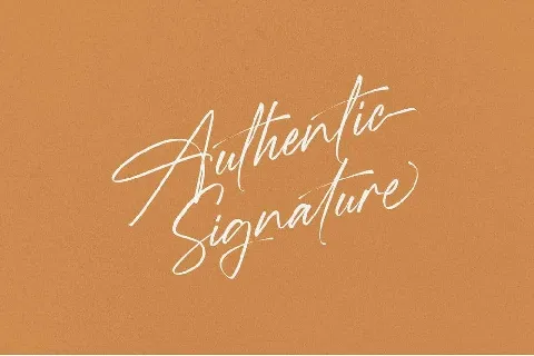 D.Signature font