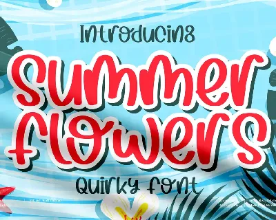 Summer Flowers font