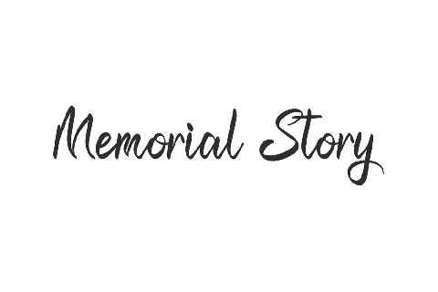 Memorial Story Demo font