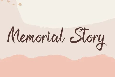 Memorial Story Demo font