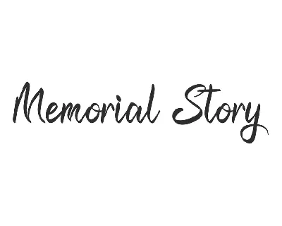 Memorial Story Demo font