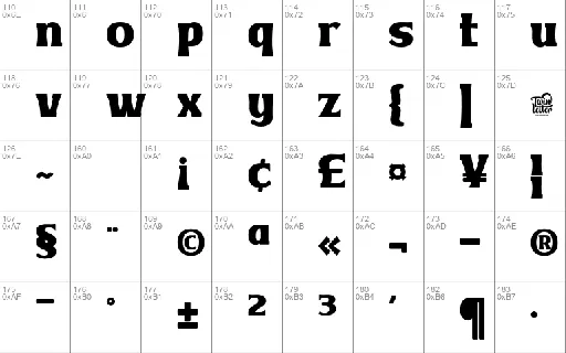 VAKOZITRIAL font