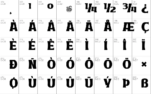 VAKOZITRIAL font