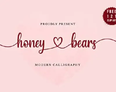 Honey Bears Calligraphy font