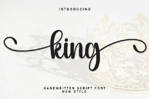 King Script font