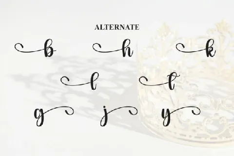 King Script font