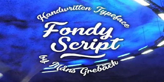 Fondy Script font