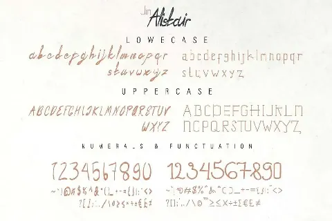 Jim Alistair Demo font