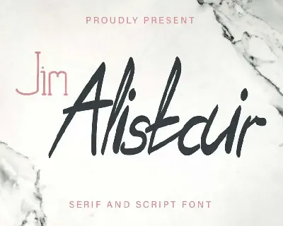 Jim Alistair Demo font