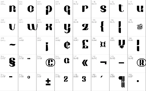 EBRATHOTRIAL font