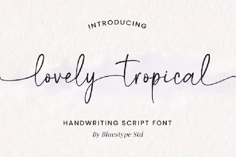 Lovely Tropical font